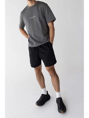 OAK Made USA Black NWOT Cotton Jersey Lounge Shorts Elastic Waist Men’s Large